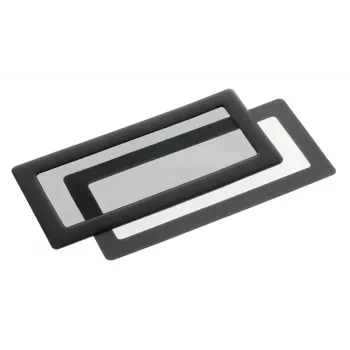 Filtro de poeira DEMCiflex Standard para 2 ventoinhas de 40 mm, preto, 130,7×60 mm