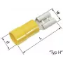 Lapp L-RC 95 H - L-RC 95 H - amarelo - conector fêmea - reto - latão - poliamida - latão (63101120)