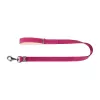 Treia para cão WAUDOG em pele natural, 25 mm de largura, 122 cm de comprimento, rosa