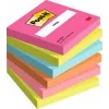 Notas adesivas 3M 654-6-POP quadradas multicolor 100 folhas autocolantes