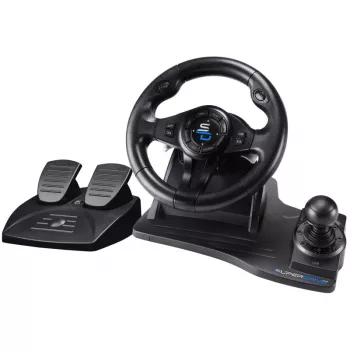 Comando de jogos Subsonic SA5596-NG preto USB volante pedais 270°