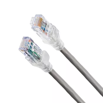Cabo de patch de rede Belden 10GX Cat6a U/UTP LSZH 3 m RJ-45 para RJ-45, contactos níquel/ouro, cinzento