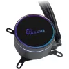 Refrigeração líquida tudo-em-um INTER-TECH LC-360 RGB — ventoinha de 12 cm, rolamento hidráulico, preto