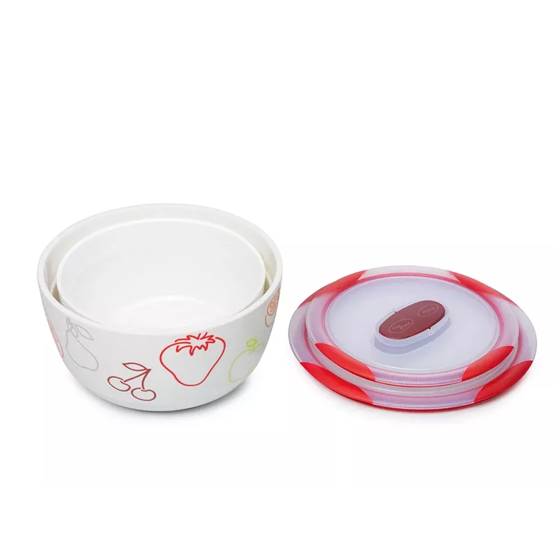 Conjunto de taças OURSSON BS4781RC/DC Redondo Cerâmica 3L Branco 2 unid.
