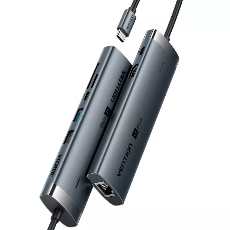 Docking station USB-C 8-em-1 4K 60Hz 100W Vention