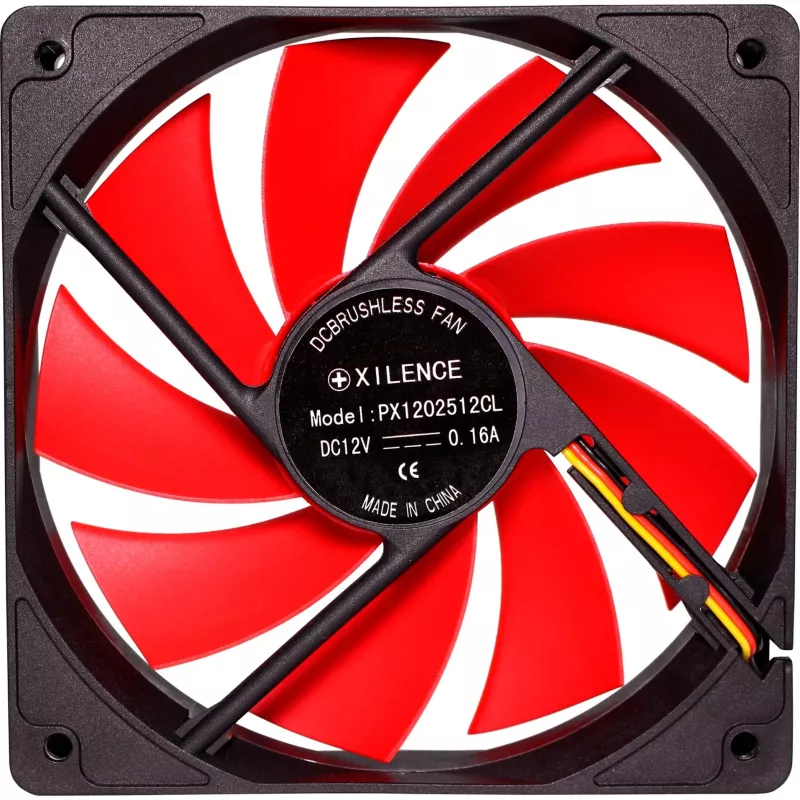 Ventoinha para caixa Xilence XF039 120 mm vermelha