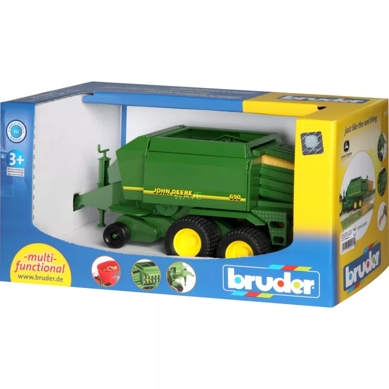 Veículo de brinquedo e pista de brincar BRUDER 02017, plástico, adequado a partir dos 3 anos, cores preto/verde/amarelo