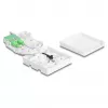 Caixa de ligação de fibra ótica DELOCK 2 x SC/APC Simplex com conjunto de cabo drop G.657.A1 de 30 m