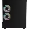 Micro Tower PC Thermaltake View 170 WS ARGB — micro caixa, preto, suporta fonte de alimentação PS2, 2x ventoinhas laterais de 120 mm + 1x ventoinha traseira de 120 mm, HDD de 2,5/3,5 polegadas