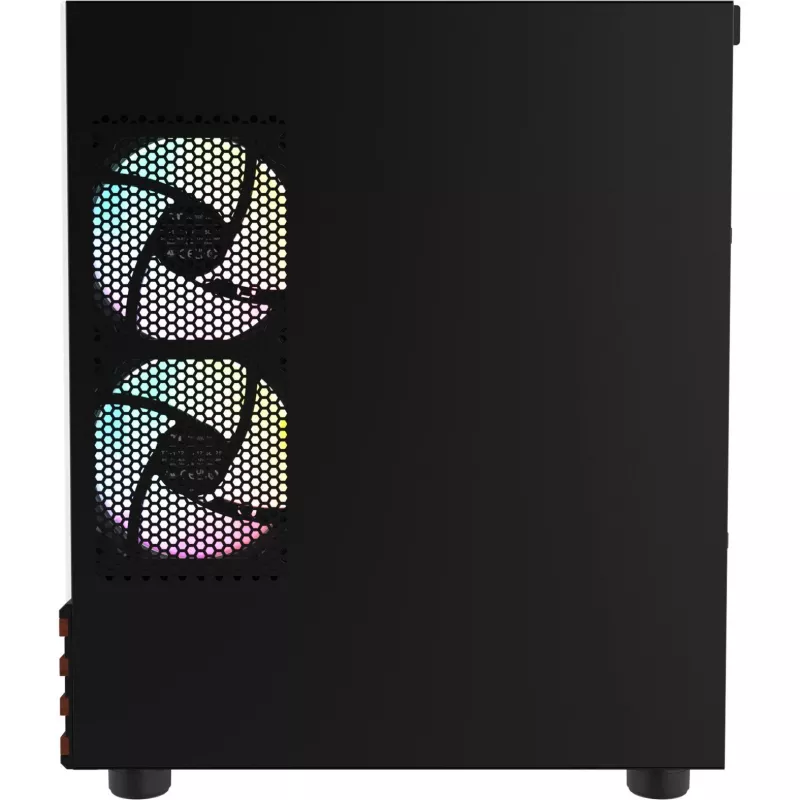 Micro Tower PC Thermaltake View 170 WS ARGB — micro caixa, preto, suporta fonte de alimentação PS2, 2x ventoinhas laterais de 120 mm + 1x ventoinha traseira de 120 mm, HDD de 2,5/3,5 polegadas