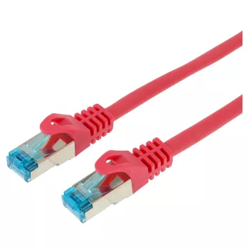 Cabo patch Wentronic Goobay CAT 5e, SF/UTP, magenta, 0,25 m - mistura de cobre CCA (95208)