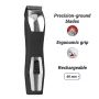 Aparador de barba Wahl GroomsMan Pro Battery Preto Aço inoxidável 0,7 mm 3 cm