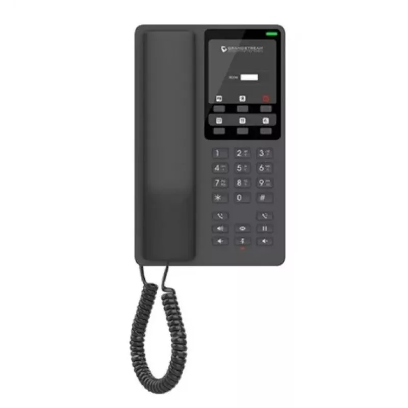 Telefone IP Grandstream GHP621W preto 2 linhas LCD Wi-Fi