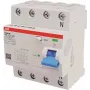 Interruptor diferencial ABB Stotz S&J tipo B 4P 40A,300mA,3kA,4TE F204B-40/0,3-4TE (2CSF204568R3400)