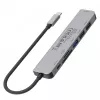Hub USB-C Unitek 7 em 1 alumínio PD 100W 5 Gbps — adaptador multiporta com Power Delivery