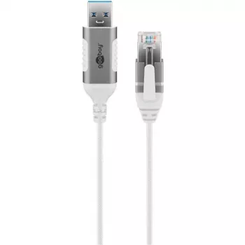 Cabo Ethernet Goobay USB-A 3.0 para RJ45 fino 2 m - liga router, modem ou (74379)