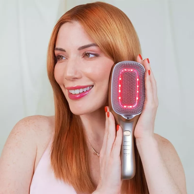 Escova de cuidados capilares CECOTEC HairCare Revitalize Champagne A01_EU01_100152