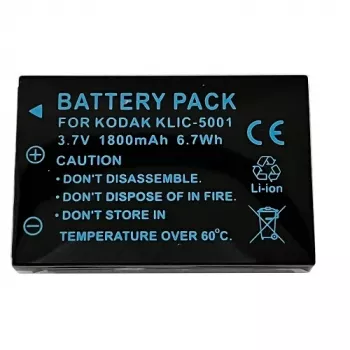 Bateria recarregável Extra Digital KLIC-5001 3,7 V 1000 mAh para dispositivos portáteis