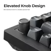 Teclado mecânico Keychron V1 Ultra 8K — formato 75%, QWERTY, Bluetooth, RGB, preto
