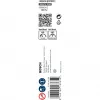 Bosch PRO Wood 2608597626 broca helicoidal para madeira, 12 mm, comprimento total 235 mm, comprimento útil 170 mm, haste sextavada de 1/4 de polegada, 1 un.