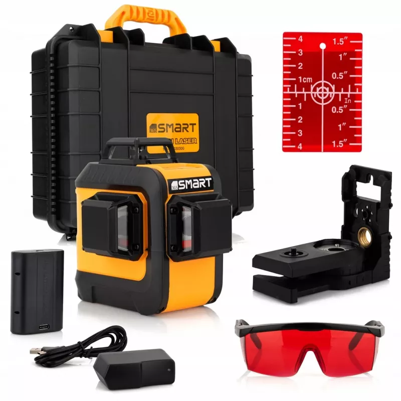 Nível a laser Smart 06-03015R raio vermelho, alcance 15 m