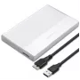 Caixa para SSD/HDD SATA de 2,5 polegadas QOLTEC 52278 USB 3.0, suporta até 2 TB