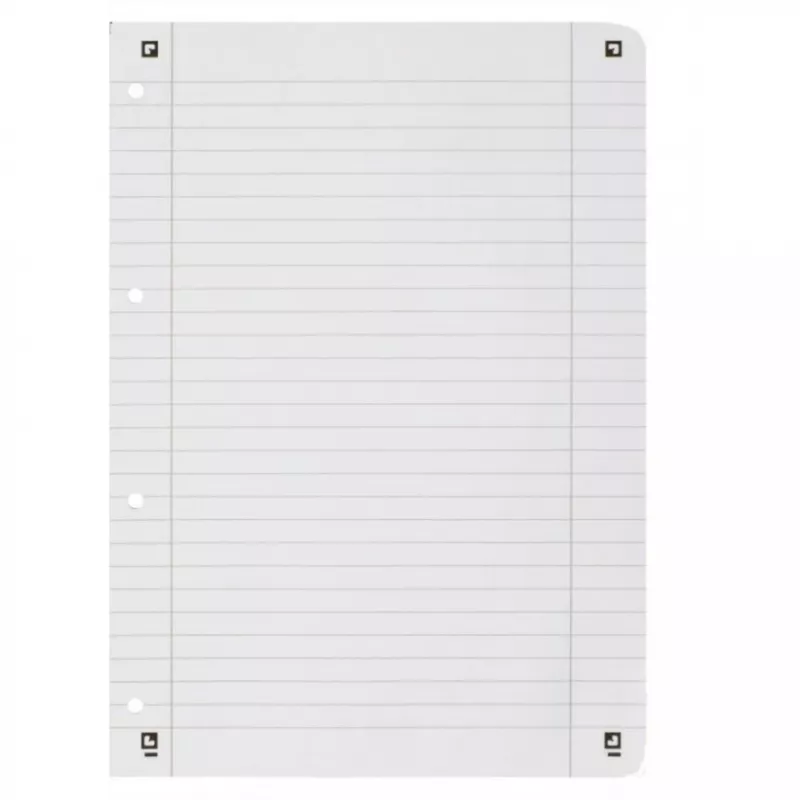 Bloco de notas Oxford TOUCH A4+ 80 folhas aqua