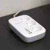 Régua de tomadas Tellur TLL331521 régua de tomadas inteligente WiFi com 3 tomadas, PD 30W, QC 18W