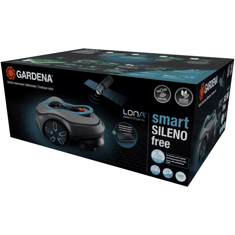 Robô corta-relvas Gardena smart SILENO free área máxima de relva 1200 m² largura de corte 16 cm