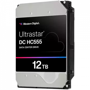 Disco HDD servidor WD Ultrastar DC HC555 12TB 512e SE, 3.5, 512MB, 7200 RPM, SATA, NP3, SKU: 0B48720