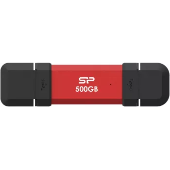SSD portátil Silicon Power DS72 500 GB, USB-C/USB-A 3.2 Gen 2