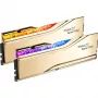 DIMM 32 GB DDR5-6400 (2x 16 GB) Dual-Kit, memória dourada, F5-6400J3039G16GX2-TR5NG, Trident Z5 Royal Neo, AMD EXPO