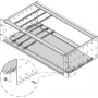 Schroff placa de montagem 220D 84HP (34562752)
