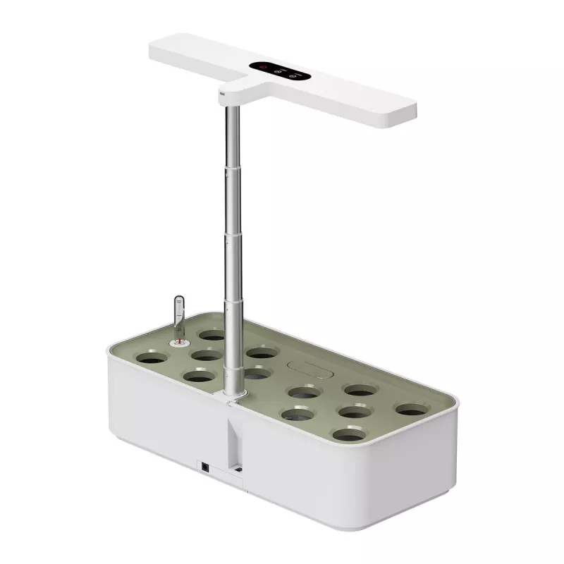 Sistema inteligente de cultivo de plantas de interior GreenBlue, vaso SMART, capacidade 4L, para 12 plantas, LEDs de espetro completo, GB133
