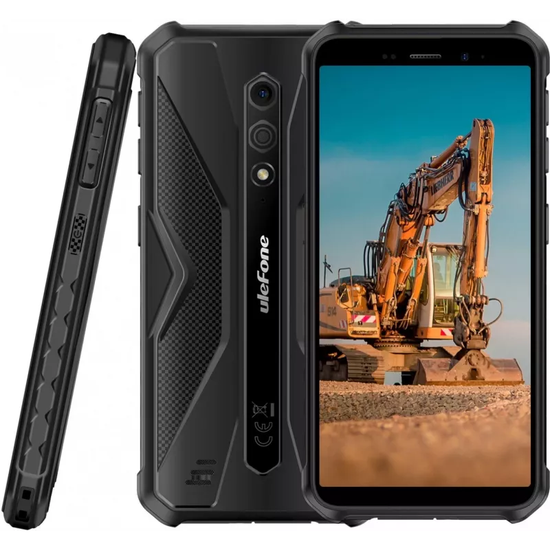 Smartphone robusto UleFone Armor X12 — 3 GB RAM, 32 GB de armazenamento, totalmente preto