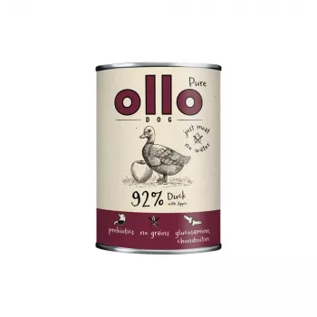OLLO Pure Duck com maçã - Comida húmida para cães - 400 g