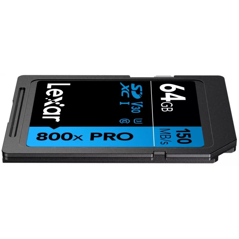 Memória flash SDXC Lexar 64 GB UHS-I 800xPRO — Classe 10, U3, V30, 150 MB/s