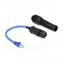 Cabo de rede DeLOCK 66809 preto azul 0,25 m Cat6 SF/UTP