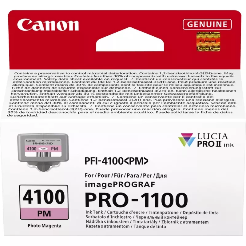 Cartucho de tinta Canon LUCIA PRO II 1 unidade original rendimento padrão Photo Magenta