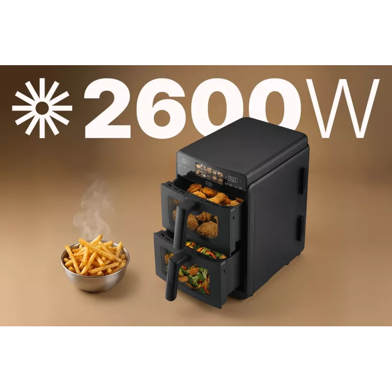 Fritadeira de ar quente vertical de cesto duplo PROMIS FRP1560
