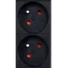 Unidade de distribuição de energia GEMBIRD EG-PDU-9F2F — 9 tomadas francesas (tipo E), rack 1H, 16A, cabo de 2 m