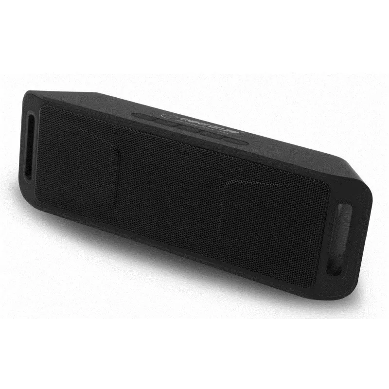 Altifalante portátil estéreo ESPERANZA FOLK preto — 6 W RMS, Bluetooth, MicroSD, bateria LiPo