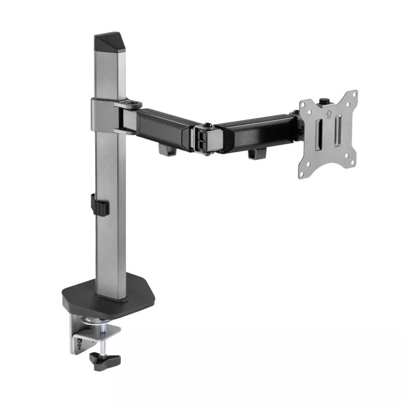 White Shark GMS-3204 Amenhotep I suporte de secretária para monitor, 17-32 polegadas, VESA 75x75/100x100, até 9 kg, cinzento