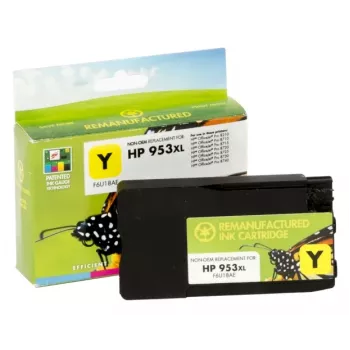 Compatível Static Control HP 953XL (F6U18AE) Cartucho de tinta, amarelo (novo chip)