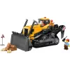 LEGO City 60466 Bulldozer amarelo com pá carregadora frontal conjunto de construção, 682 peças, 3 minifiguras, a partir dos 8 anos