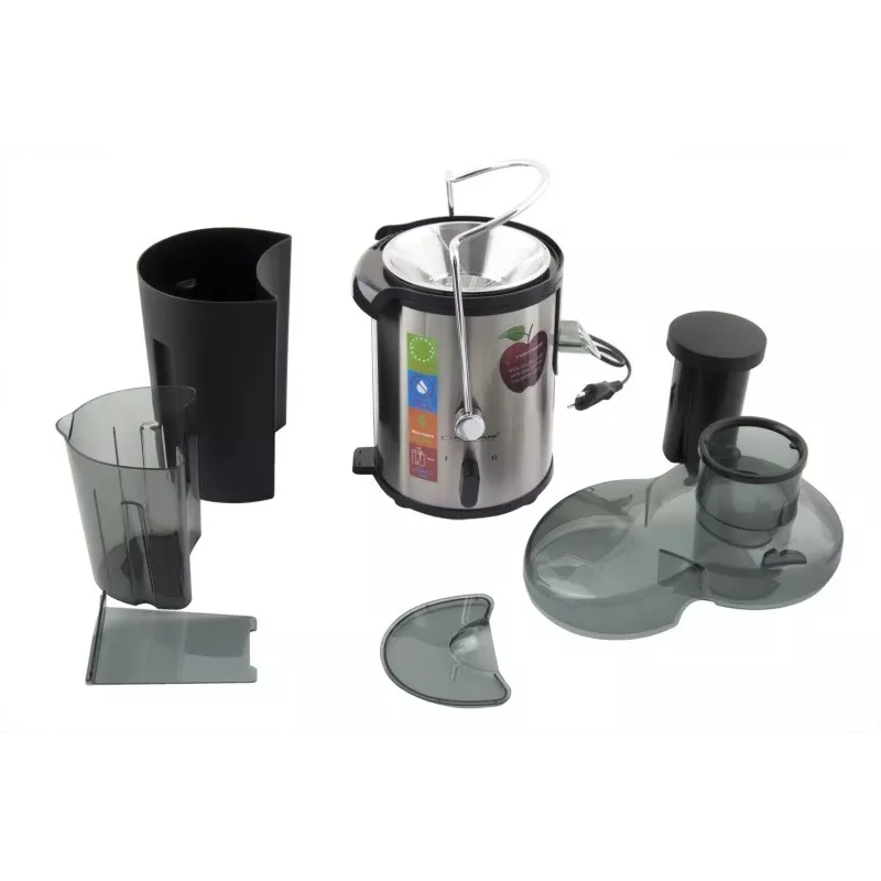 Extrator de sumo ESPERANZA EKJ002 — 500 W, depósito de sumo de 0,45 L, depósito de bagaço de 1,5 L, aço inoxidável/preto
