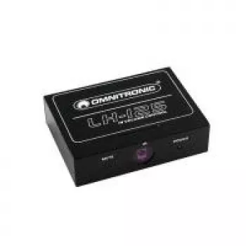 Controlador de volume Omnitronic LH-125 IR 125W — regulador de nível inline passivo para sistemas de áudio