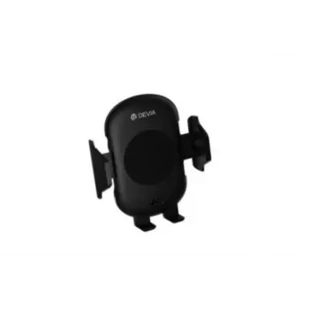 Suporte de carregamento sem fios para automóvel Devia Smart Series sensor infravermelho — preto