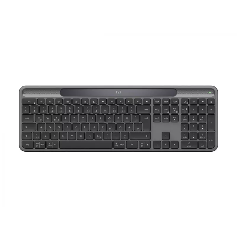 Logitech Signature Slim Solar+ K980 Teclado sem fios, QWERTZ alemão, grafite