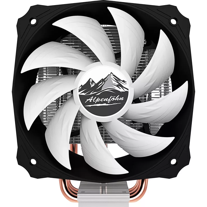 Dissipador de CPU Alpenföhn Ben Nevis 12 cm Preto, Cobre, Prateado, Branco